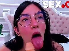 Sweetie Plays With The Big Fake Penis In Amazing Perversions On Web Cam